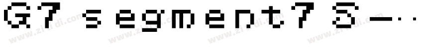 G7 segment7 S字体转换 G7 segment7 S字体转换